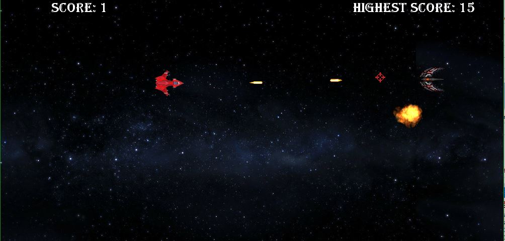 Spaceship game screenshot